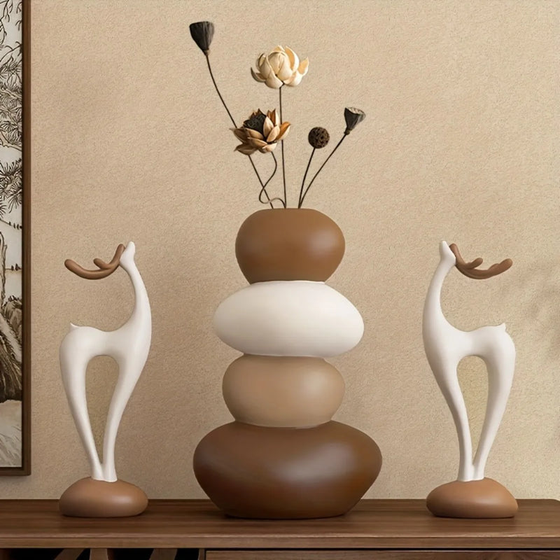 Deer Vase Decor