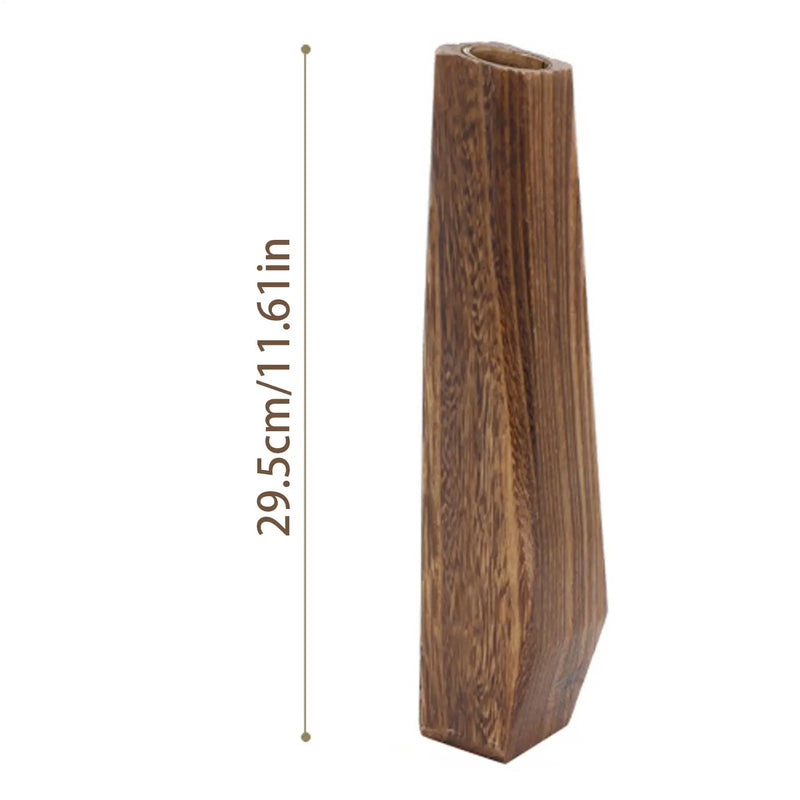 Wooden Flower Vase