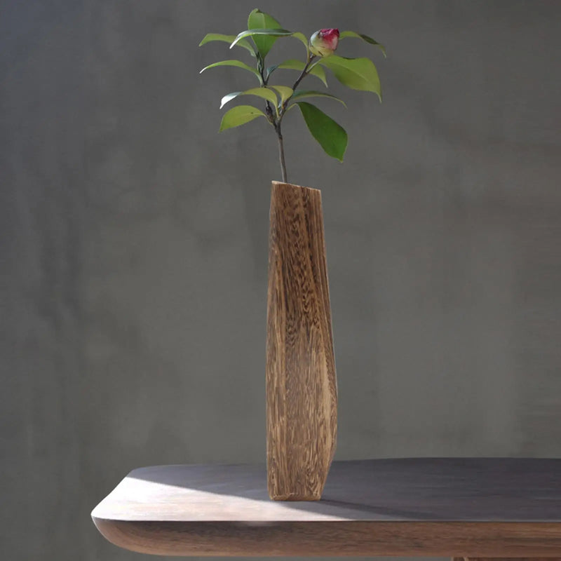 Wooden Flower Vase