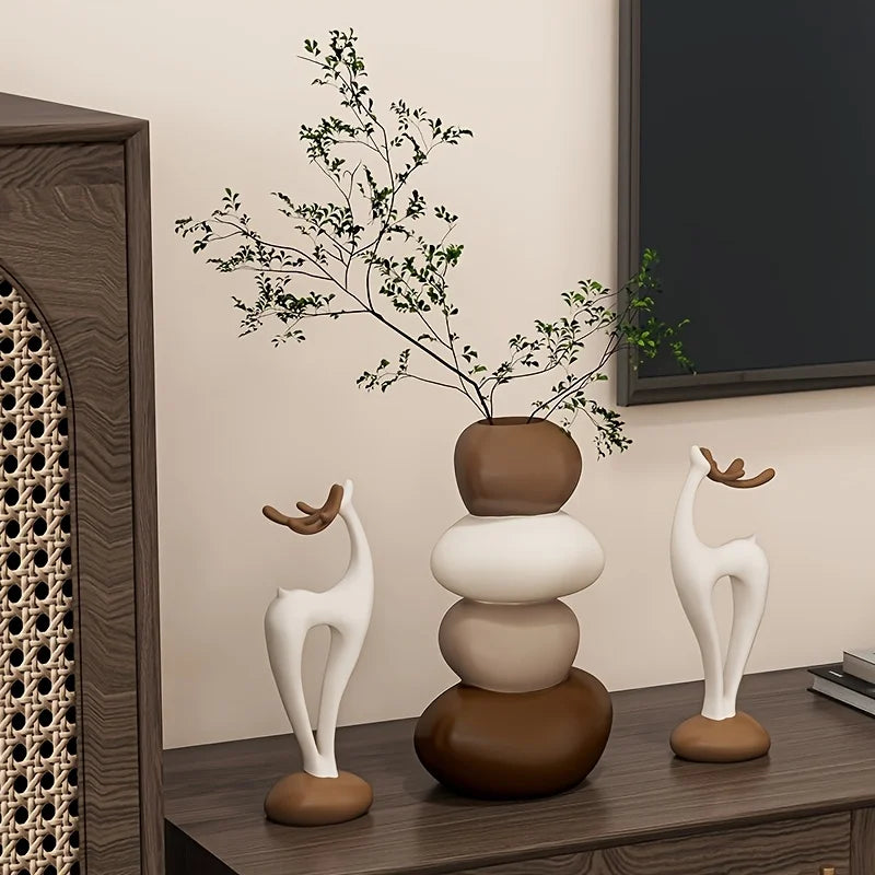 Deer Vase Decor