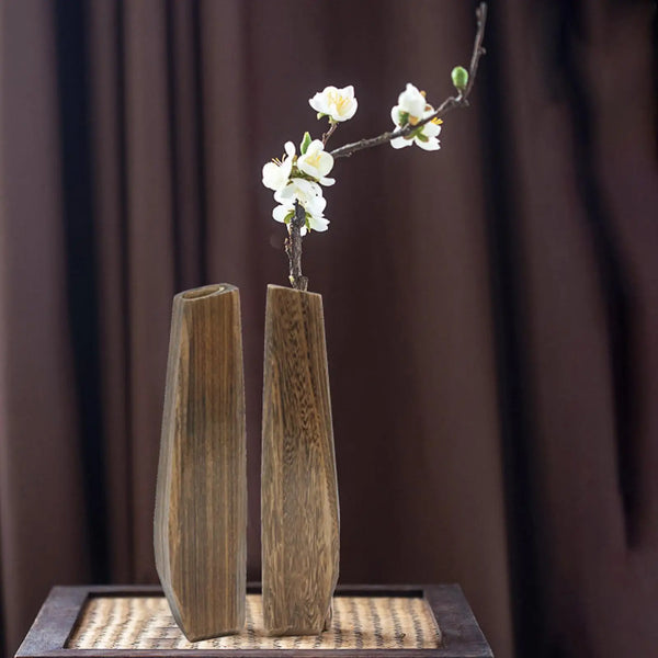 Wooden Flower Vase