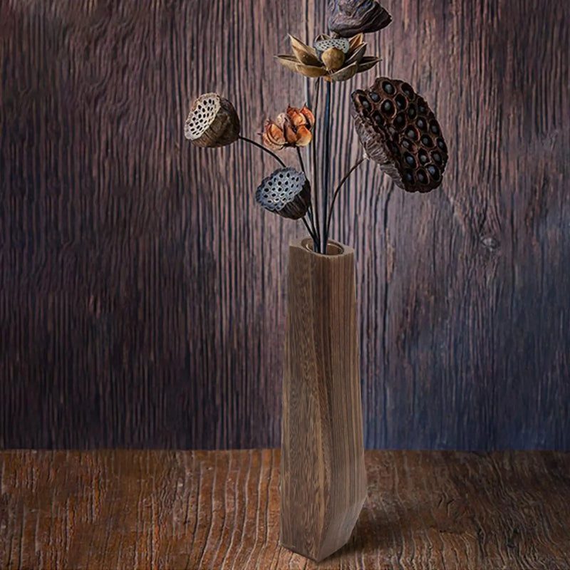 Wooden Flower Vase